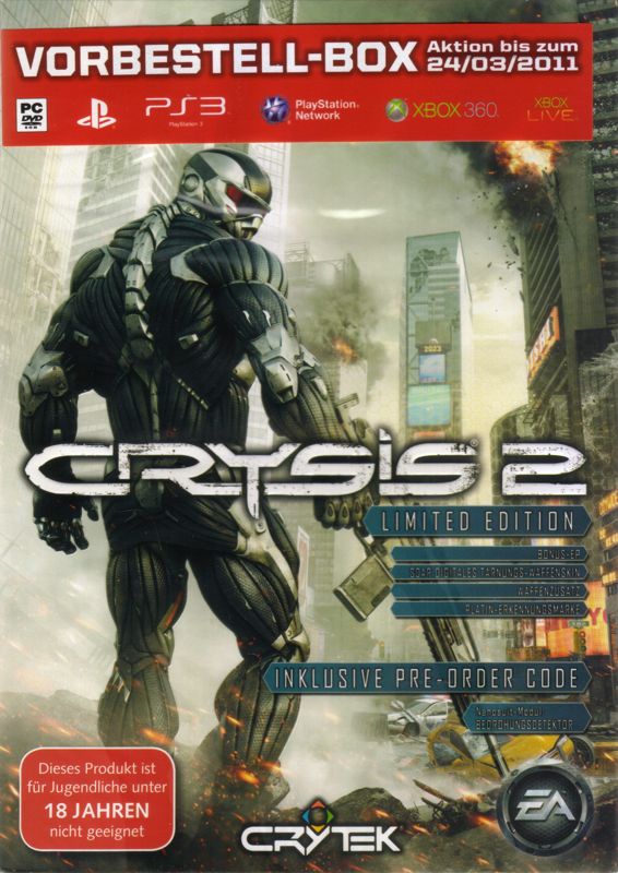 Crysis 2 (Limited Edition) cover or packaging material - MobyGames