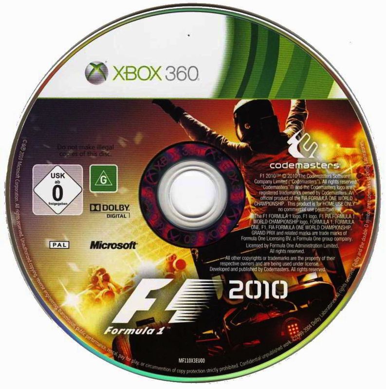 Media for F1 2010 (Xbox 360)