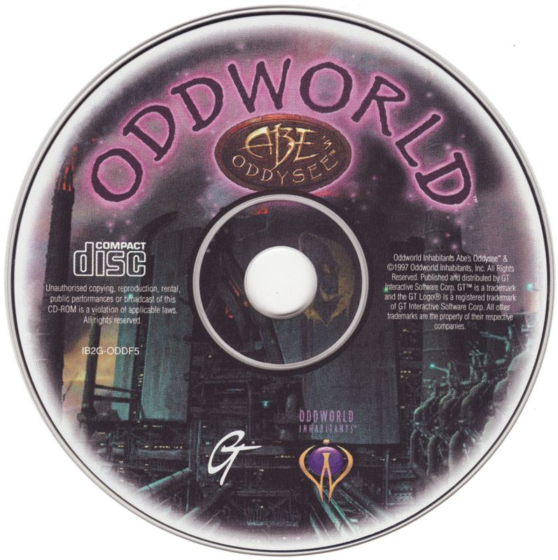 Media for Oddworld: Abe's Oddysee (DOS and Windows)