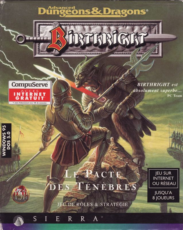 Front Cover for Birthright: The Gorgon's Alliance (DOS and Windows)
