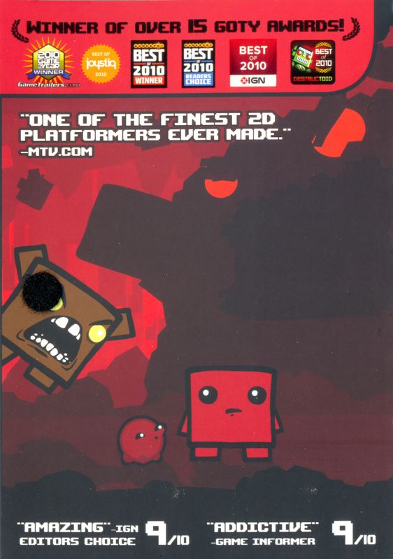 Other for Super Meat Boy (Ultra Rare Edition) (Windows): Slipcase - Inside - Left