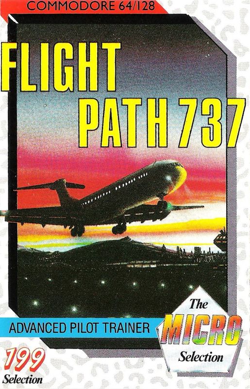 Front Cover for Flight Path 737 (Commodore 64) (Micro Selection release)
