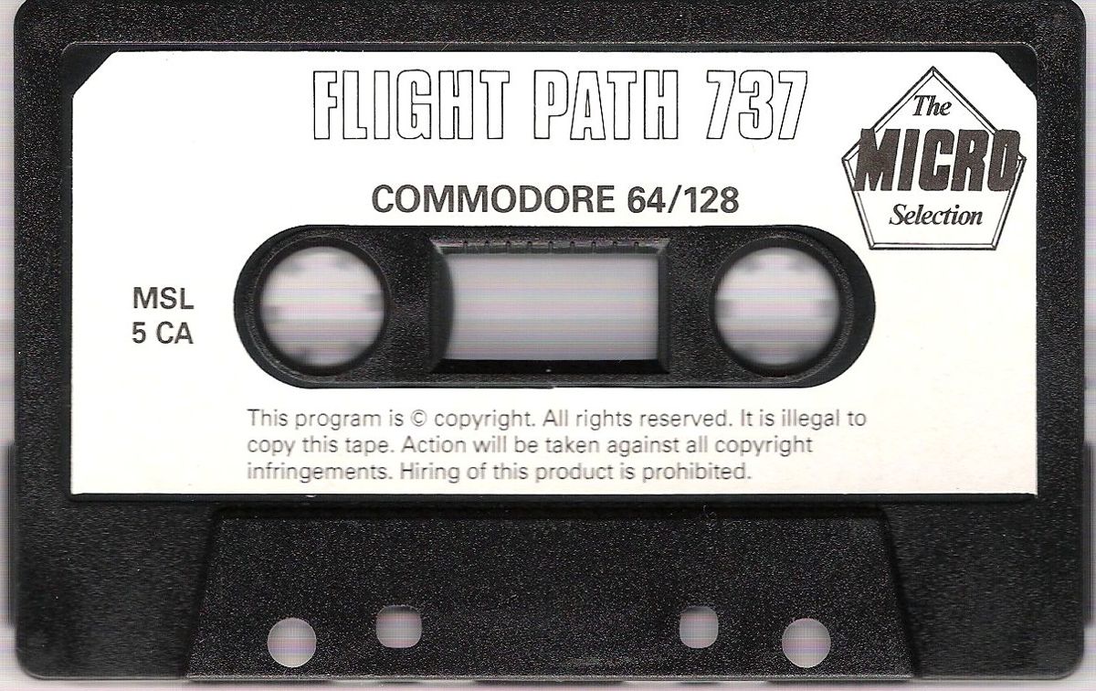 Media for Flight Path 737 (Commodore 64) (Micro Selection release)