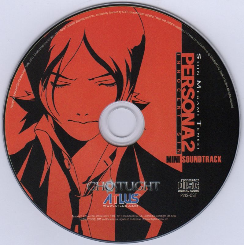 Media for Shin Megami Tensei: Persona 2 - Innocent Sin (Collector's Edition) (PSP): Soundtrack disc
