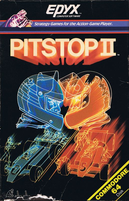 Front Cover for Pitstop II (Commodore 64)