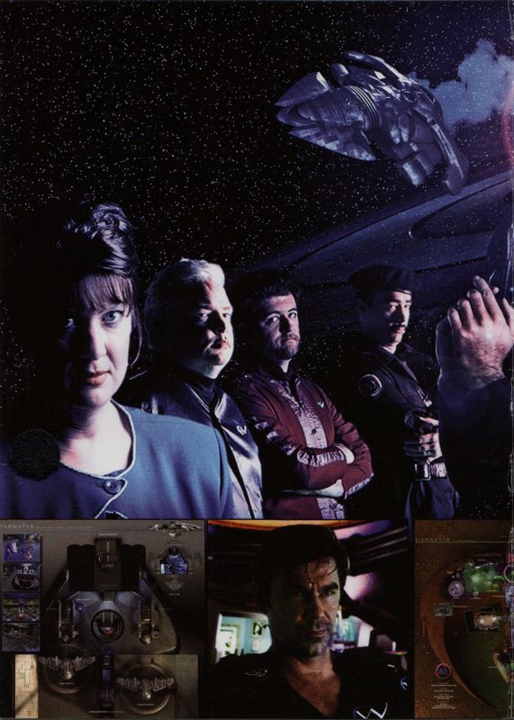 Inside Cover for Darkstar: The Interactive Movie (Macintosh and Windows): Left
