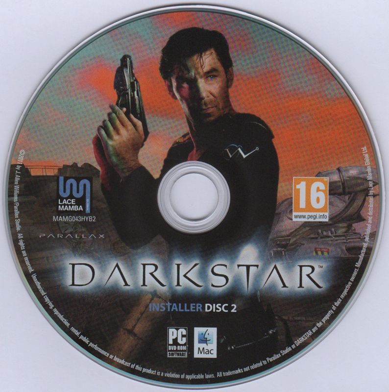 Media for Darkstar: The Interactive Movie (Macintosh and Windows): Disc 2 (Windows / Macintosh)
