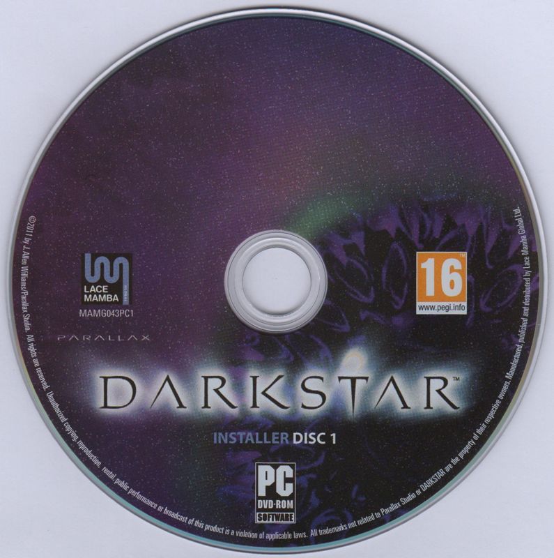 Media for Darkstar: The Interactive Movie (Macintosh and Windows): Disc 1 (Windows)