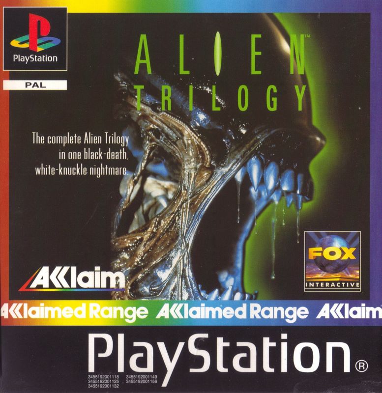 Front Cover for Alien Trilogy (PlayStation) ("Acclaim Range" re-release)