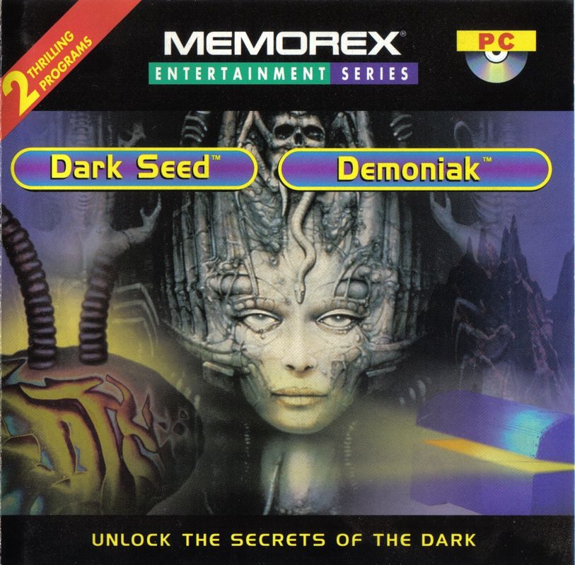Front Cover for Memorex Entertainment Series: Dark Seed + Demoniak (DOS)