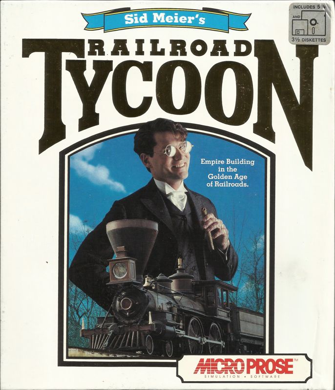 Front Cover for Sid Meier's Railroad Tycoon (DOS) (Dual media release (version 455.02))