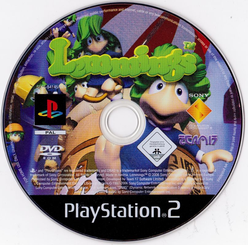 Media for Lemmings (PlayStation 2)