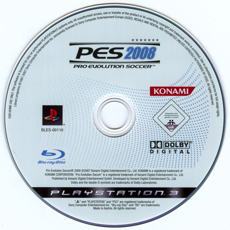 Screenshot of PES 2008: Pro Evolution Soccer (PlayStation 3, 2007) -  MobyGames