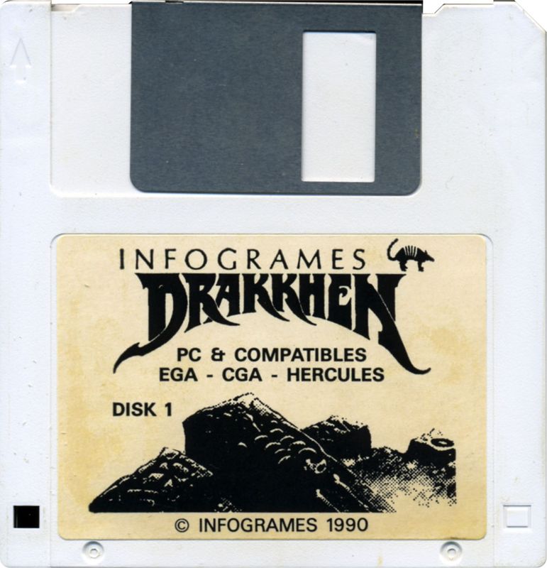 Media for Drakkhen (DOS): Disk 1/3