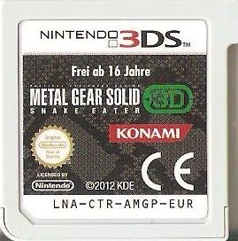 Media for Metal Gear Solid: Snake Eater 3D (Nintendo 3DS)