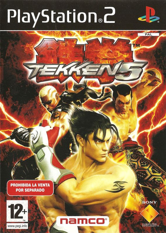 Front Cover for Tekken 5 (PlayStation 2) (Bundled with PlayStation 2)