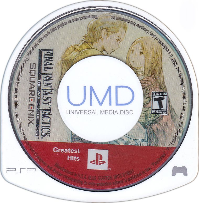 Media for Final Fantasy Tactics: The War of the Lions (PSP) (Greatest Hits release)