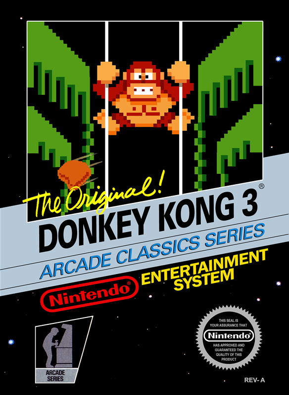 Front Cover for Donkey Kong 3 (NES)
