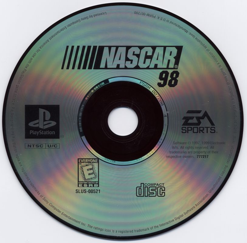 Media for NASCAR 98 (PlayStation) (Greatest Hits release)