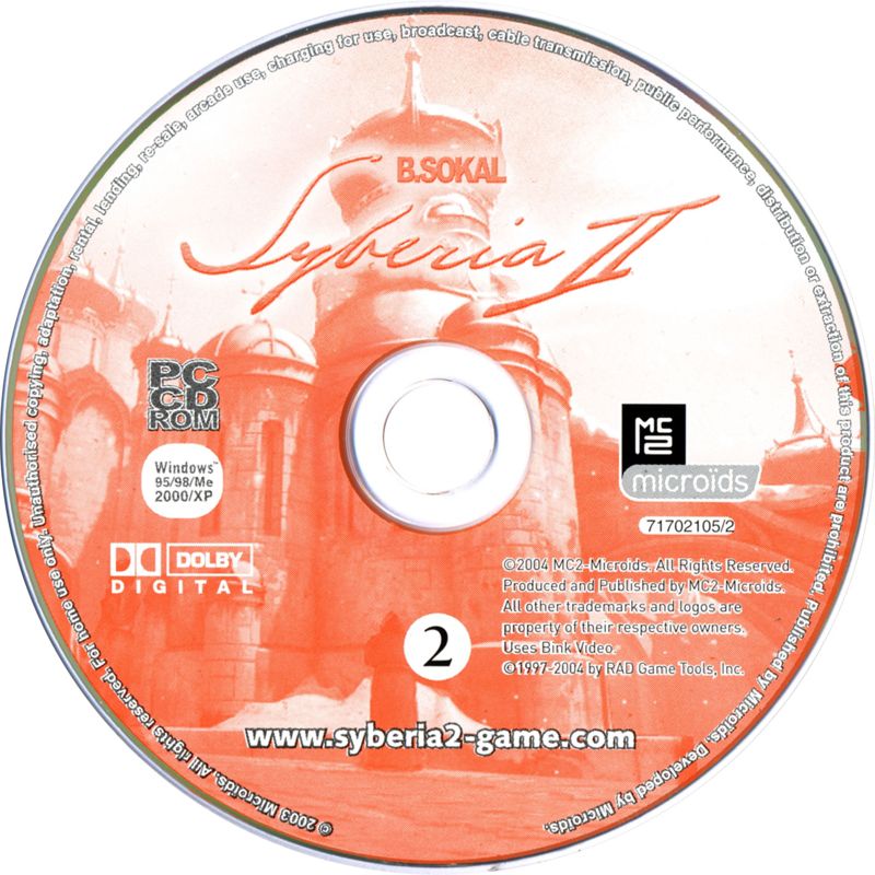 Media for Syberia II (Windows): Disc 2