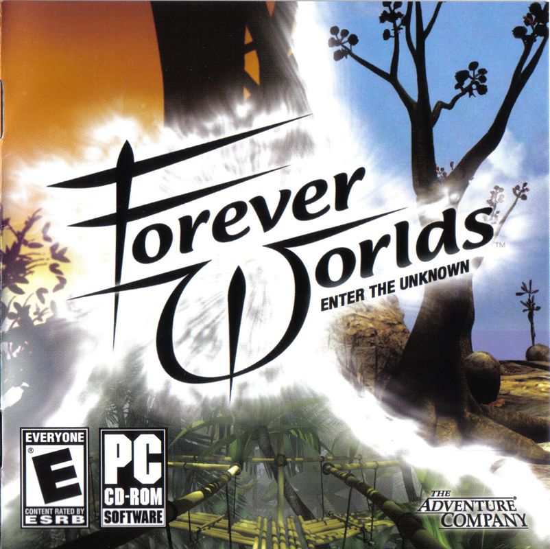 Other for Forever Worlds: Enter the Unknown (Windows) (Back cover, CD & CD inlay rated 'E - Everyone' not 'T - Teen'): Jewel Case: Front