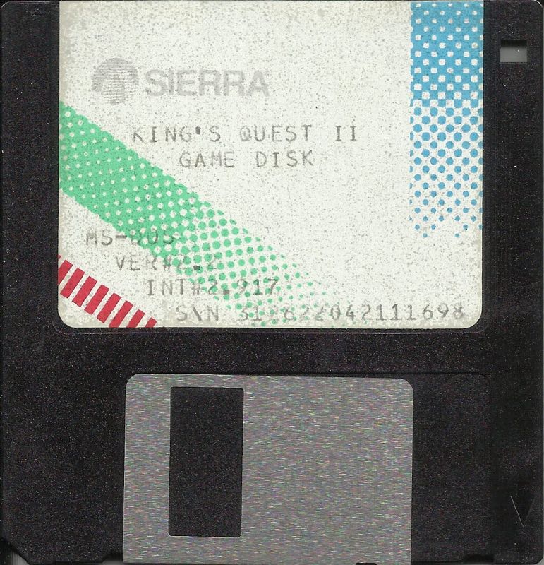 Media for King's Quest II: Romancing the Throne (DOS) (Dual Media Release (Sierra's Starter Pack)): 3.5" Disk 1/1