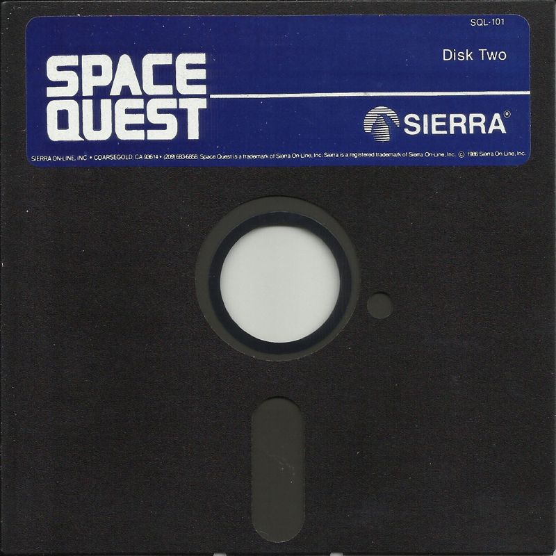 Media for Space Quest: Chapter I - The Sarien Encounter (DOS) (5.25" Release (Support VGA/MCGA for IBM PS/2)): Disk 2/2
