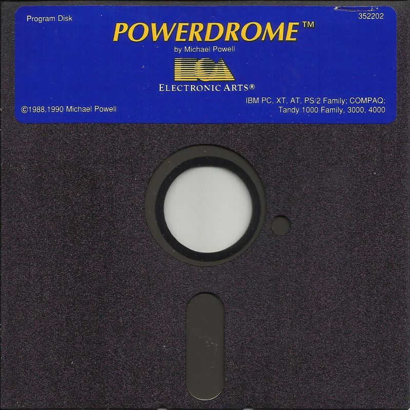Media for Powerdrome (DOS) (5.25" Release)