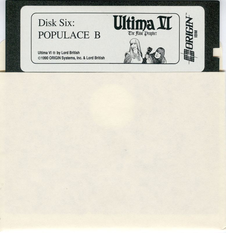 Media for Ultima VI: The False Prophet (DOS) (5.25" release): Disk 6/7