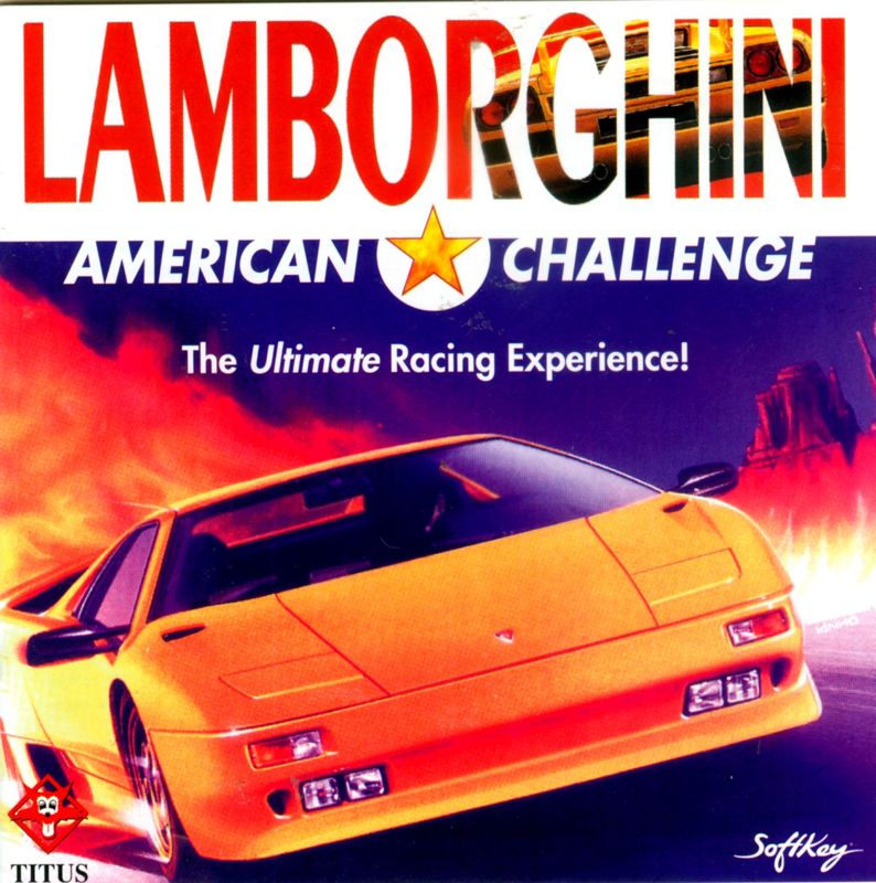 Front Cover for Lamborghini: American Challenge (DOS) (SoftKey release)
