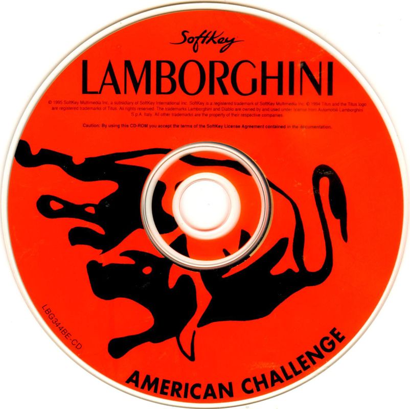Media for Lamborghini: American Challenge (DOS) (SoftKey release)