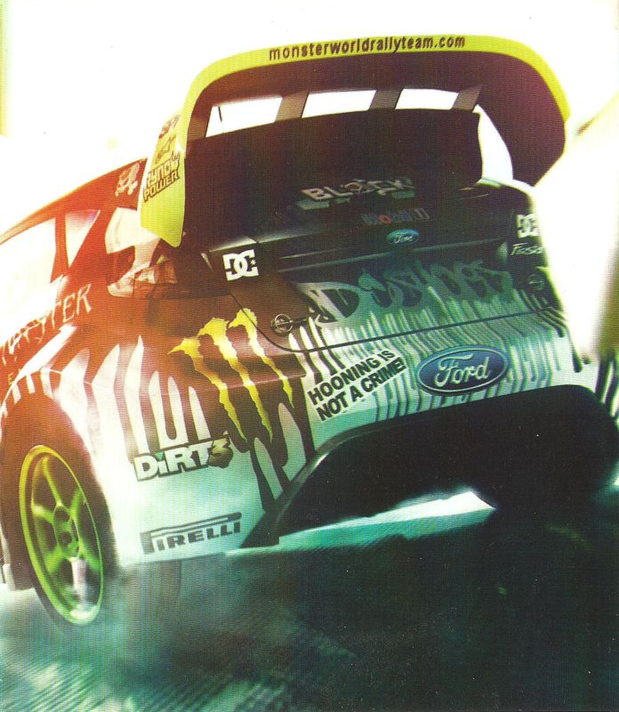 Inside Cover for DiRT 3 (PlayStation 3): Right