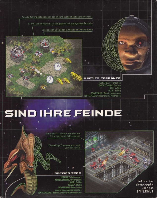 Inside Cover for StarCraft (Windows) (Zerg): right side