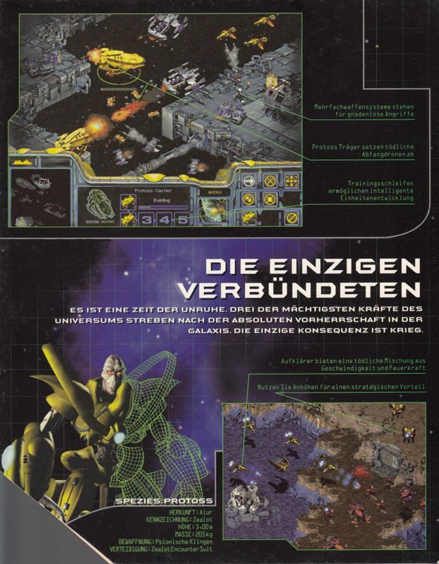 Inside Cover for StarCraft (Windows) (Zerg): left side