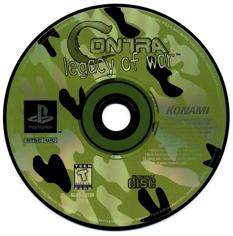 Media for Contra: Legacy of War (PlayStation)