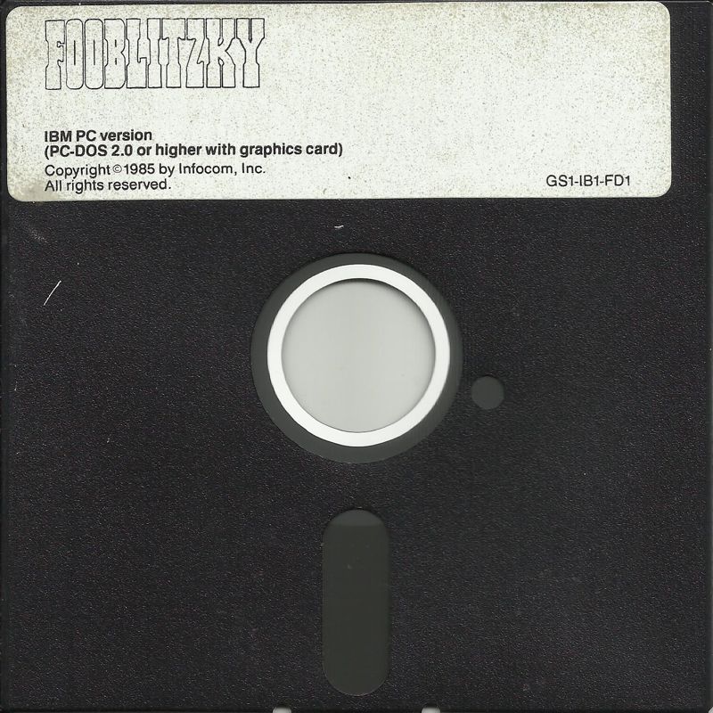 Media for Fooblitzky (DOS) (5.25" floppy disk release)
