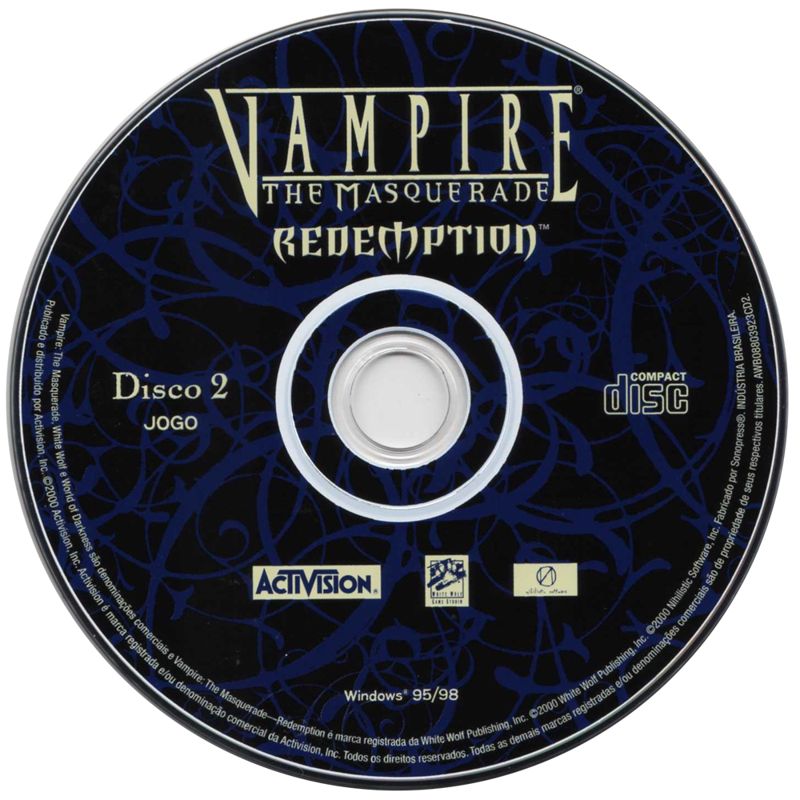 Media for Vampire: The Masquerade - Redemption (Windows) (Activision Classics release): Disc 2