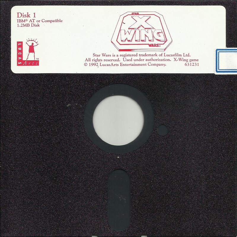 Media for Star Wars: X-Wing (DOS) (5.25" Release): Disk 1/6
