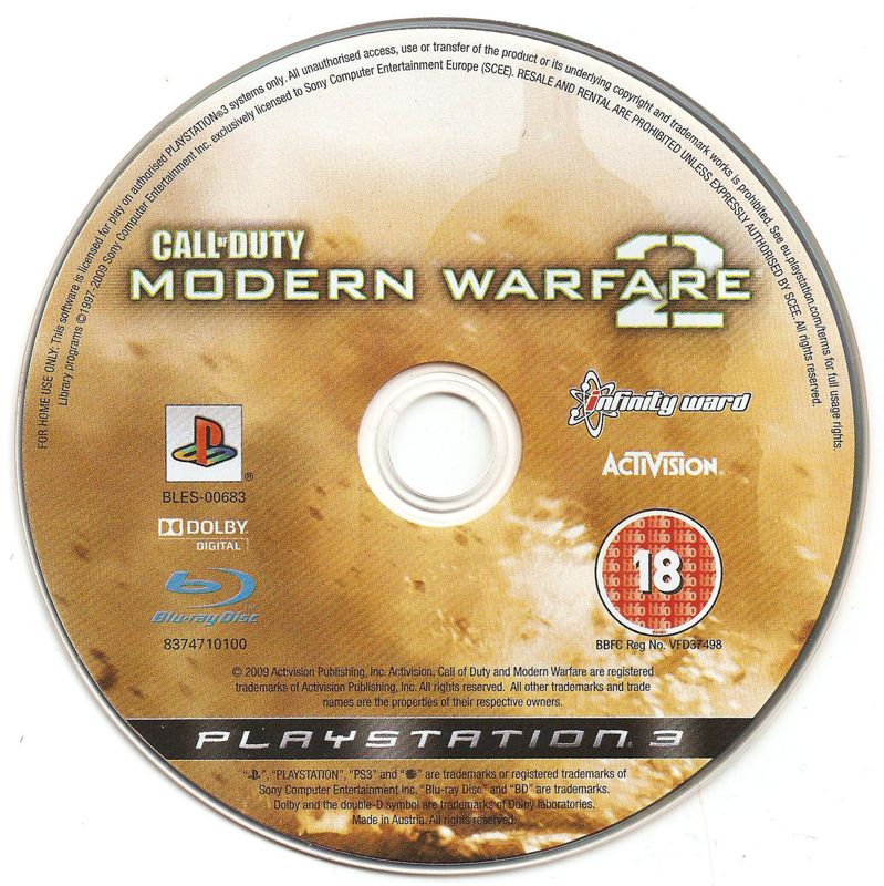 Call of Duty: Modern Warfare 2 - Campaign Remastered cover or packaging  material - MobyGames