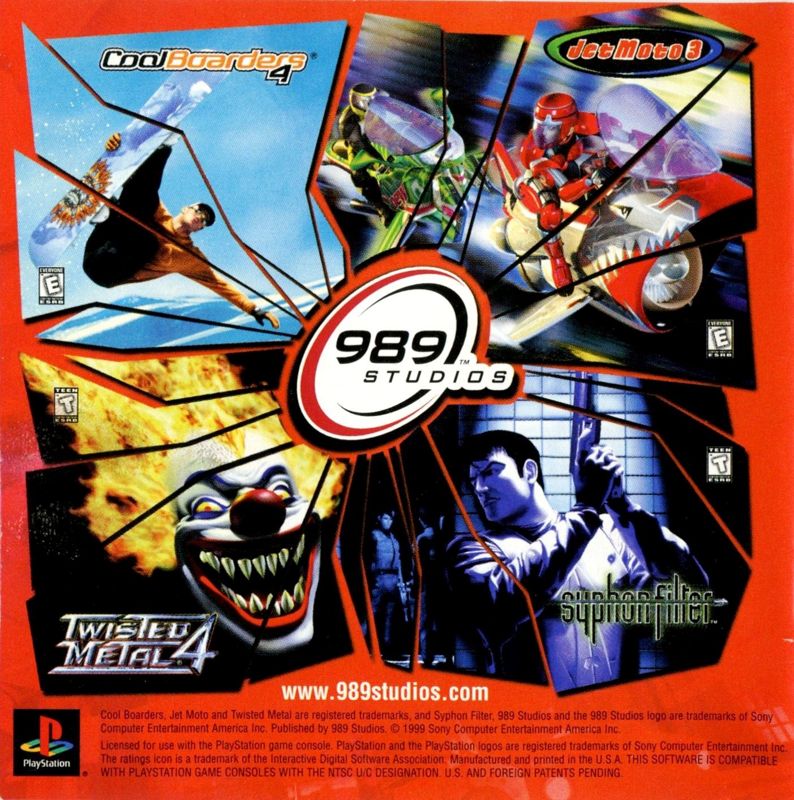 Inside Cover for Twisted Metal 4 (PlayStation): Left