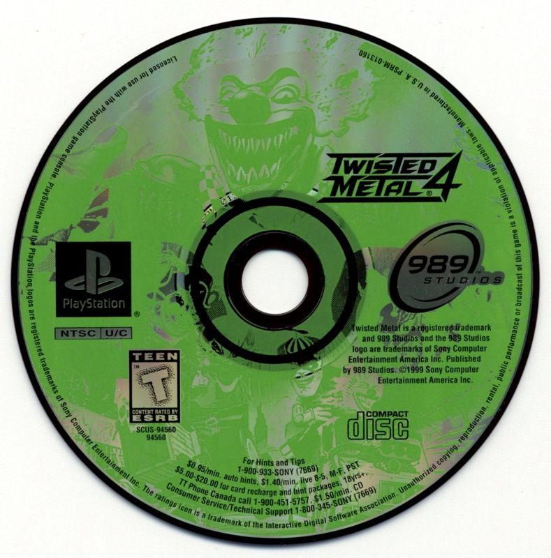 Twisted Metal 4 cover or packaging material - MobyGames