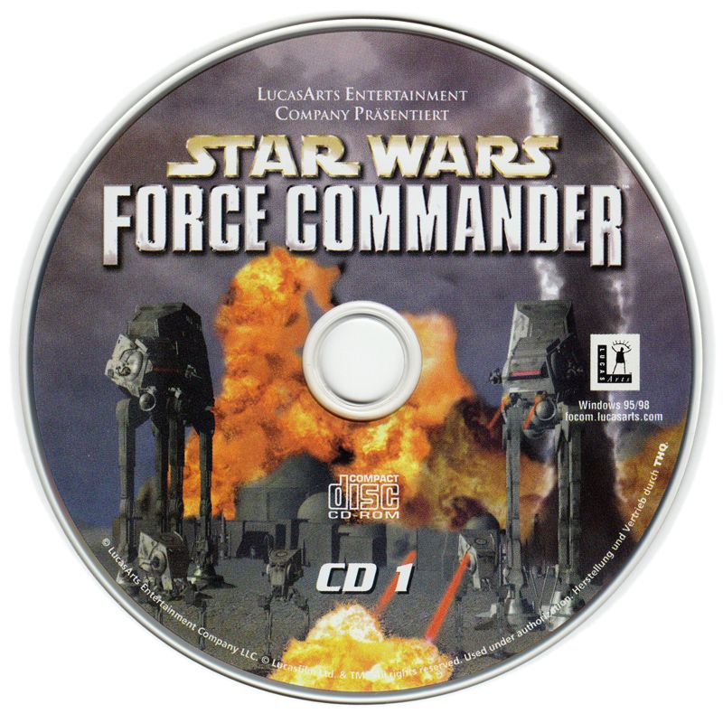 Media for Star Wars: Force Commander (Windows): Disc 1/2