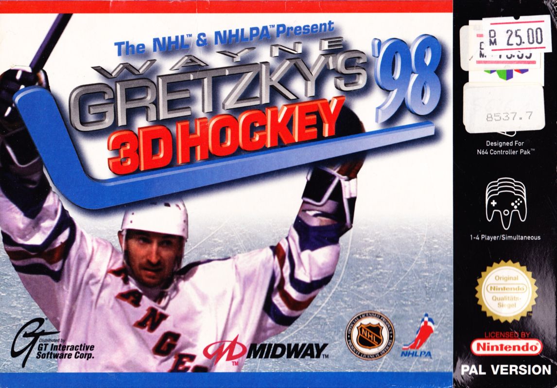 Front Cover for Wayne Gretzky's 3D Hockey '98 (Nintendo 64)