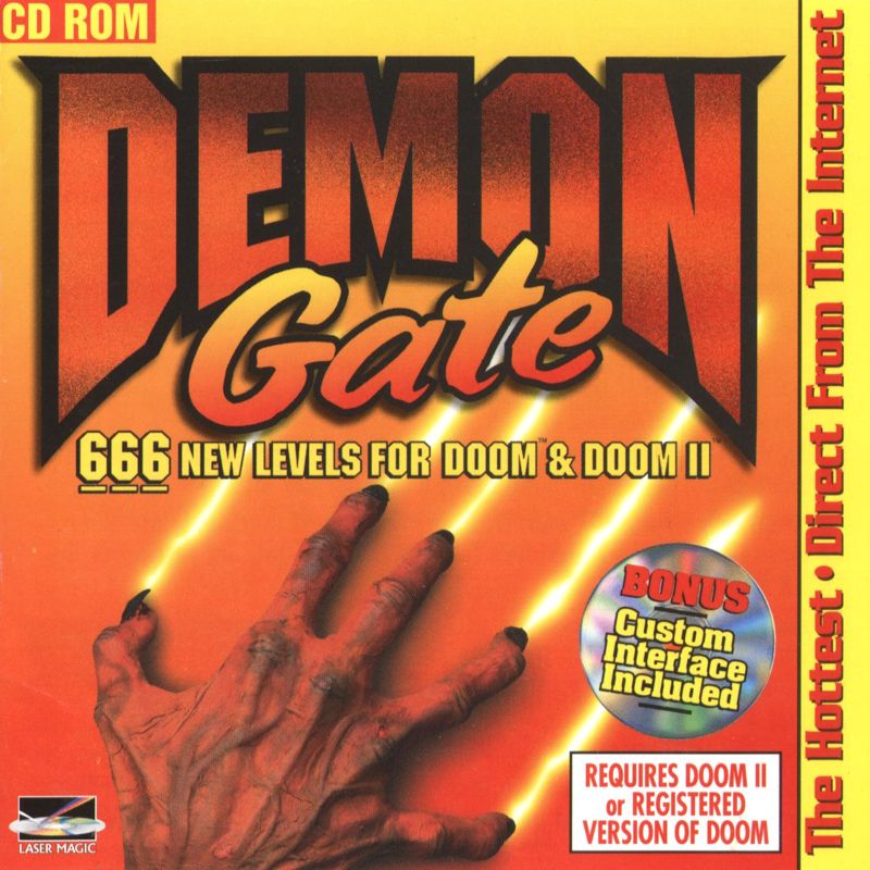 Front Cover for Demon Gate: 666 New Levels for Doom & Doom II (DOS and Macintosh)
