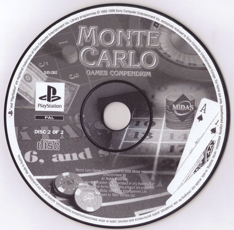 Monte Carlo Games Compendium cover or packaging material MobyGames