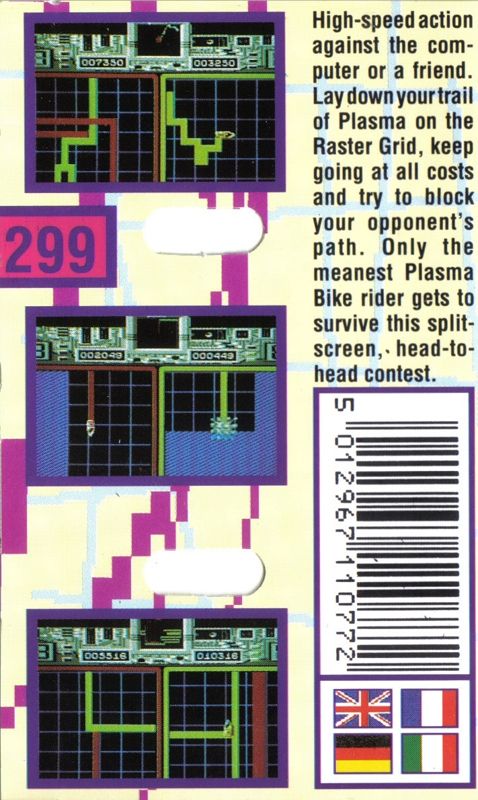 Back Cover for Raster Runner (Commodore 64)