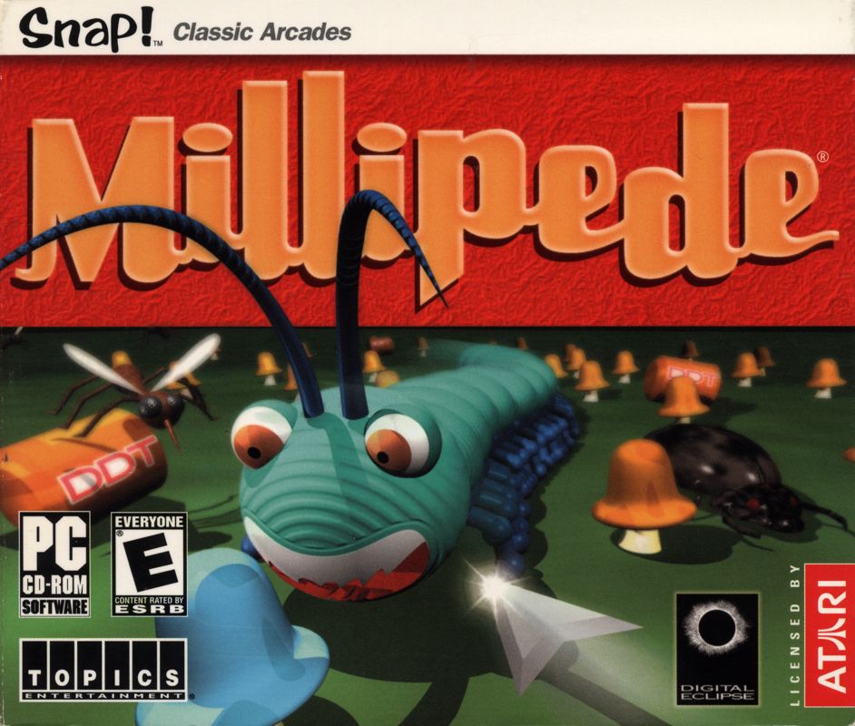 Front Cover for Millipede (Windows) (Snap! Classic Arcades release)