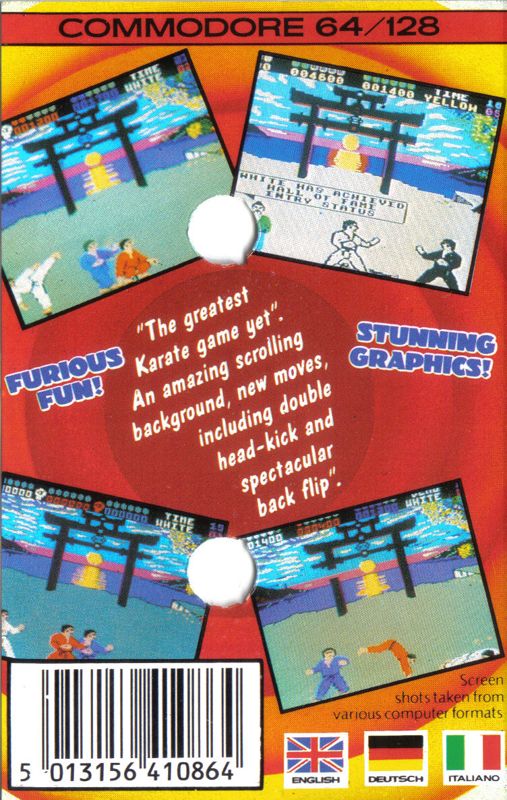 Back Cover for Chop N' Drop (Commodore 64) (Hit Squad release)