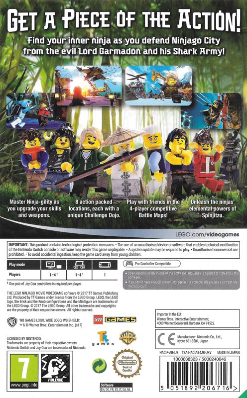 The lego ninjago movie best sale video game nintendo switch