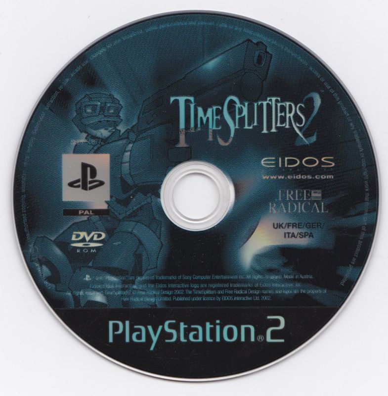 Media for TimeSplitters 2 (PlayStation 2) (Alternate disc with no USK rating )